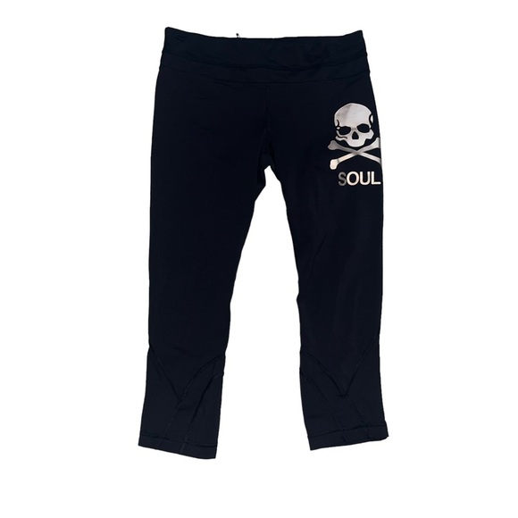 Black Lululemon x Soulcycle Leggings Size 8 - Picture 1 of 10